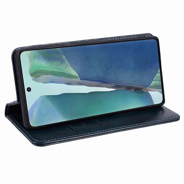 SUTENI Etui til Samsung Galaxy Note20/Note20 5G PU Læder Cover Stand Wallet Telefon Shell Multicolor Style B