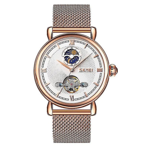 Skmei 9220 Automatic Hollow Mechanical Watch Pink
