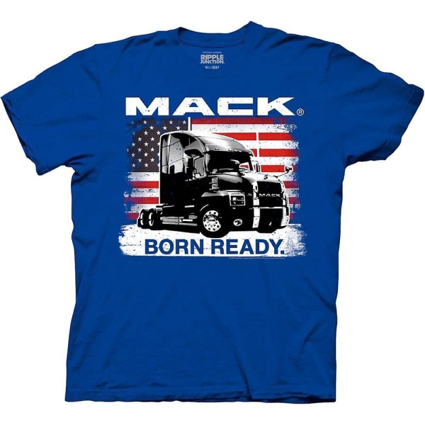 Mack Trucks Born Ready Truck Company Voksen T-shirt - voksen, 3xl Royal XXL