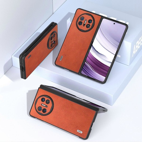 Til Huawei Mate X5 Etui PU Læder+PC Ko Læder Tekstur Beskyttelsescover Multicolor Style D