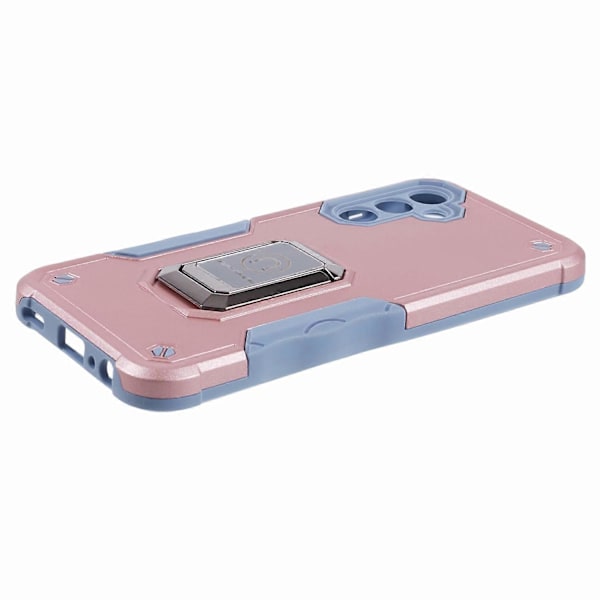 Skal för Samsung Galaxy A25 5G PC+TPU med dolt stativ Multicolor Rose Gold
