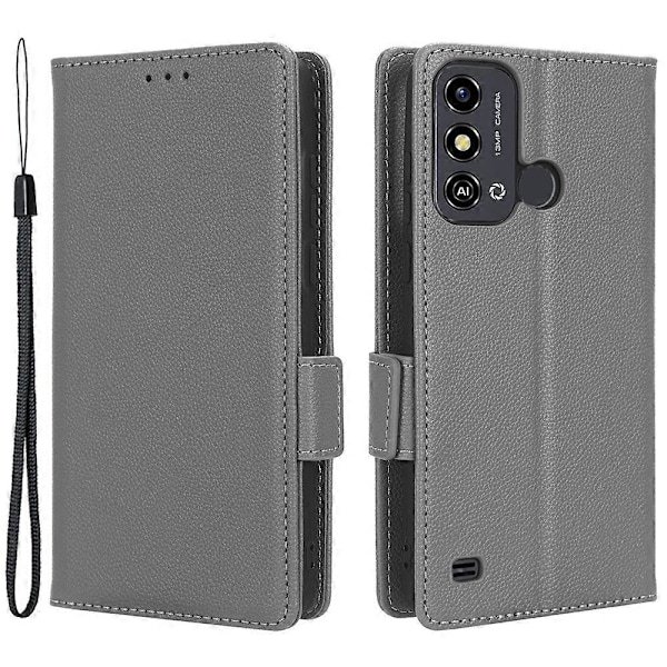 Til ZTE Blade A53/A53+ Magnetisk Lukning Telefon Etui Wallet Stand PU Læder Cover Multicolor Style D