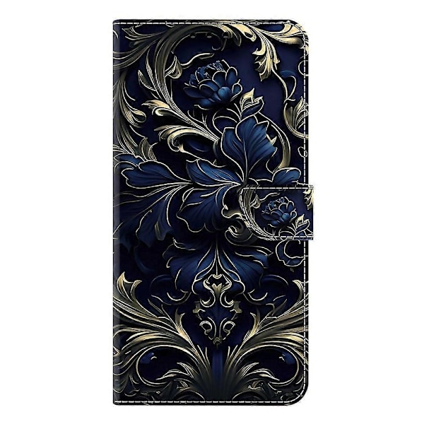 Xiaomi 15 Pro -kotelo PU-nahkalompakko puhelinkotelo jalustalla Multicolor Blue Flower