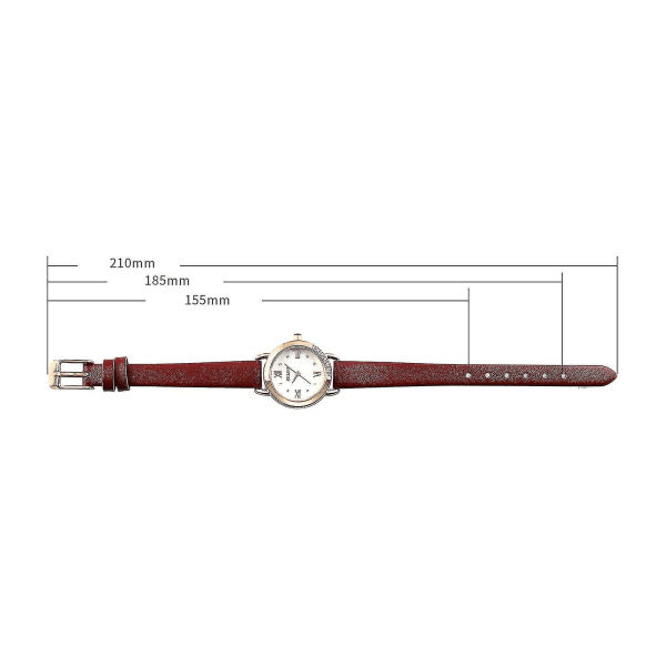 Skmei 1769 rutig texturerad urtavla watch för damer Red