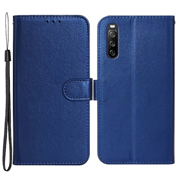 B40 För Sony Xperia 10 V Anti-Fingeravtryck Plånboksställ Telefonskal PU Läder Fodral Multicolor Style E