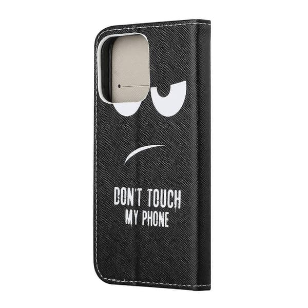 Mønsterprint Kryds Tekstur Læder Etui Wallet Stand Shell til iPhone 13 6.1 tommer Multicolor Style A