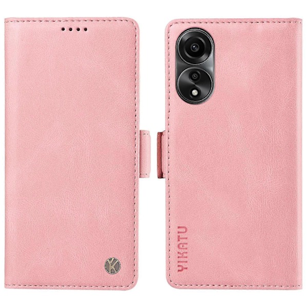 YIKATU YK-005 Oppo A78 4G PU-nahkalompakkokotelo, pehmeäpintainen jalustallinen suojakotelo Multicolor Style F