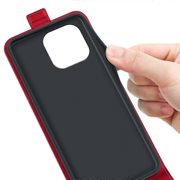 iPhone 15 Pro pystysuuntainen läppäkotelo TPU+PU-nahkainen puhelinkuori matkapuhelimen suojus korttipaikoilla Multicolor Style D