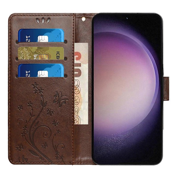 Samsung Galaxy A56 5G -puhelimen suojakotelo PU-nahkaa ja lompakko hihnalla Multicolor Style H