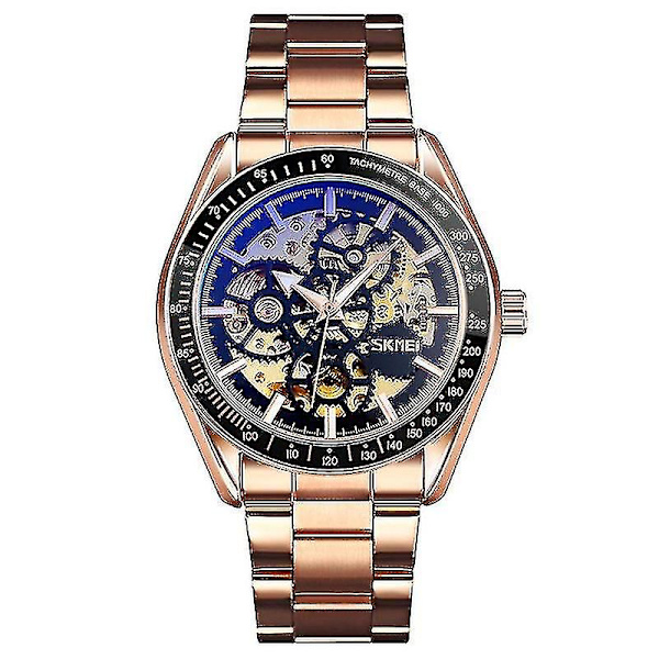 Skmei 9194 Män Automatisk Sketon Mekanisk Watch Blå