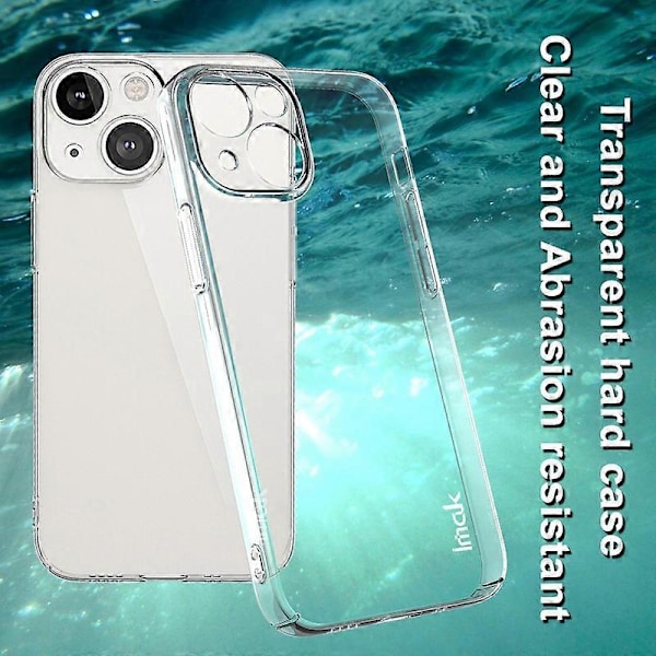 IMAK Crystal Case II Pro Läpinäkyvä Ohut Kova PC Suojapuhelinkotelo iPhone 13 6.1 tuumalle