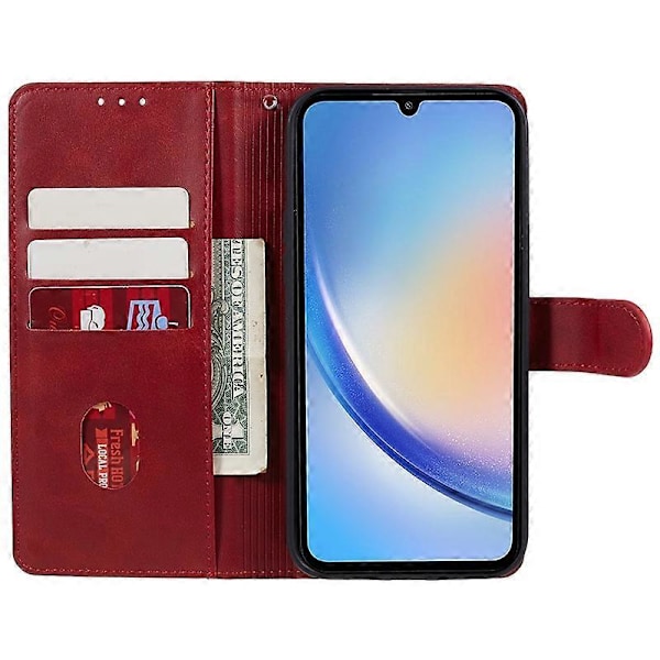 Til Samsung Galaxy A15 5G Etui Stødsikkert Læder Telefon Cover Magnetisk Wallet Stand Shell Multicolor Style B