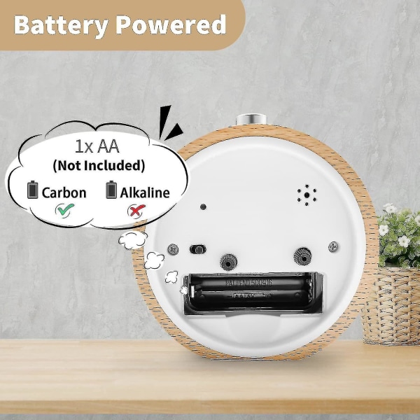 Alarm C Uden Tik, Abovec Alarm C Med Snooze, Natbords C Med , Retro