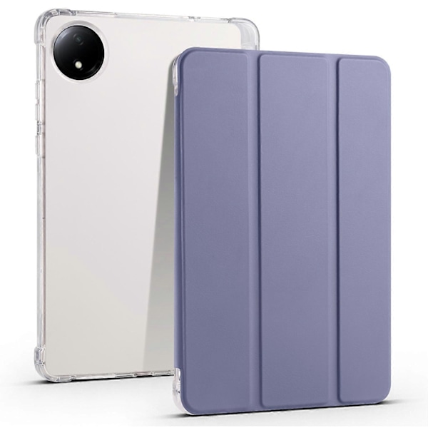 Fodral för Xiaomi Redmi Pad SE 4G 8,7 tum med pennhållare, tri-vikbart stativ, PU-läder + TPU-surfplattsskydd Multicolor Lavender Purple