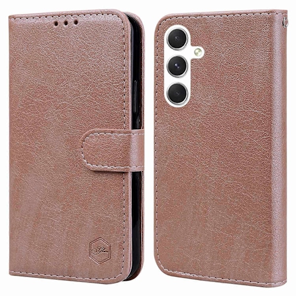 För Samsung Galaxy S24+ Fodral PU Läder Anti-dropp Plånboksfodral Multicolor Style D