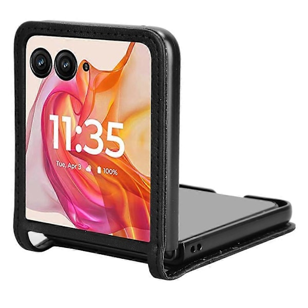 Motorola Razr 50 Ultra 5G/Razr+ 2024 5G -puhelimen suojakotelo korttipidikkeellä, retro nahka+PC-puhelinkuori Multicolor Style A