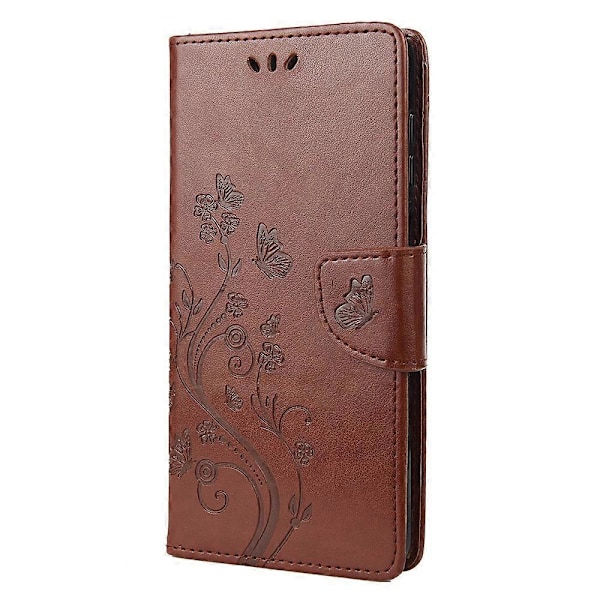 För Xiaomi Redmi Note 12 Pro+ 5G Ställ Telefonfodral PU Läder Blomma Fjäril Präglat Plånboksfodral Multicolor Style G
