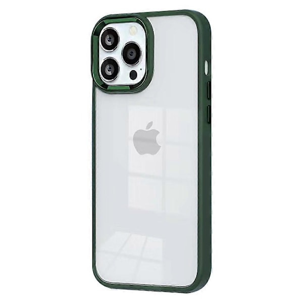 För iPhone 15 Pro Godisfärg Hög Transparens TPU+PC Mobilskal Hudvänligt Baksida Multicolor Style A