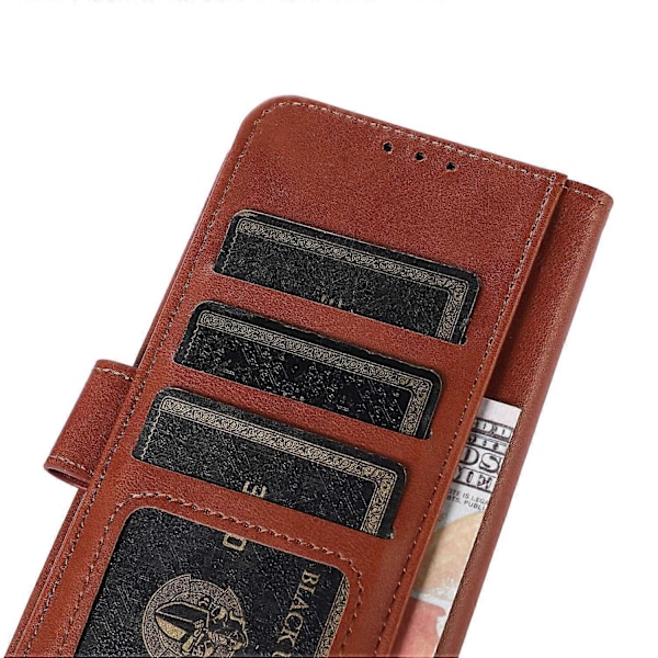Til Samsung Galaxy A05 4G Etui Ko Læder Tekstur Anti-Ridse Læder Telefon Stand Cover Wallet Multicolor Style D