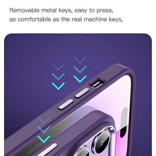 TOTU AA-196 Skal för iPhone 14 Pro Max TPU+PC Skyddande Mobilskal Kompatibelt med MagSafe Multicolor Style A