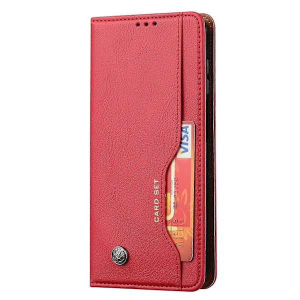 PU-nahkakotelo Samsung Galaxy A54 5G:lle, ulkoinen korttipaikka magneettinen lompakkoteline puhelinkotelo Multicolor Style C
