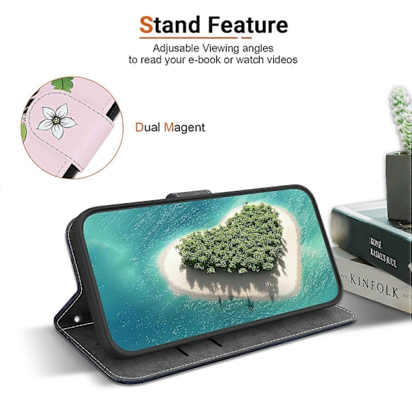 Plånboksfodral för Realme 13+ 5G Anti-Drop Läder Flip Cover Mönstertryck Multicolor Style C