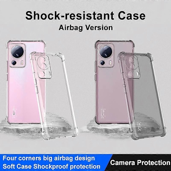 IMAK Skal för Xiaomi 13 Lite/Civi 2 5G Airbag Stötsäkert Transparent TPU Baksida Multicolor Style B