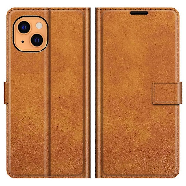 Folio Flip Magnetiskt Fyrkantigt Lås Läderfodral Skydd med Plånboksställ för iPhone 13 6.1 tum Multicolor Style C