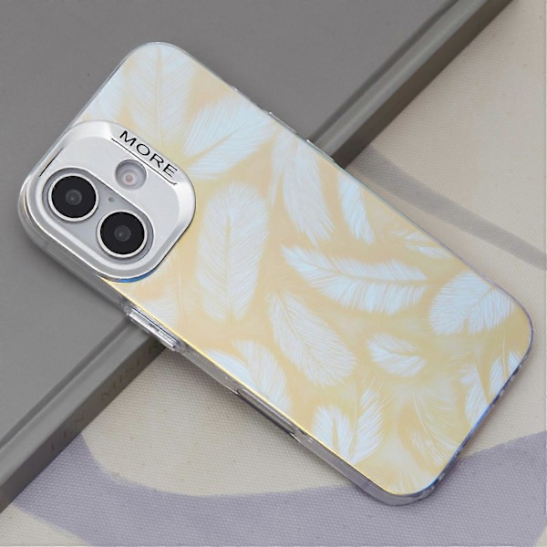 iPhone 16 Plus -kuori Silikoni+PC IMD Lasertekstuuri Matta Puhelinkuori - AK6 Multicolor AK1