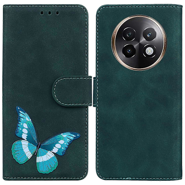Stativfodral i PU-läder med fjärilstryck för Realme 13+ 5G Multicolor Style D