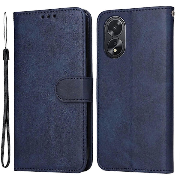 Til Oppo A38 4G Etui Wallet Telefon Stand Shell PU Læder Cover med Kalvetekstur Multicolor Style E