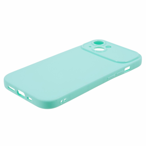 För Iphone 13 Matte Telefon Bakskal Soft Tpu Phone case Cover (exakt bakre linsutskärning) Light Green