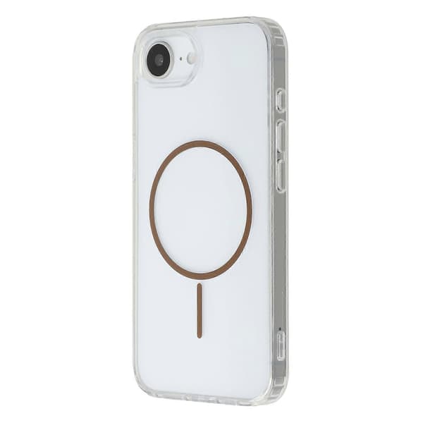 Magnetisk deksel til iPhone 16e, akryl TPU, klart bakdeksel Multicolor Coffee