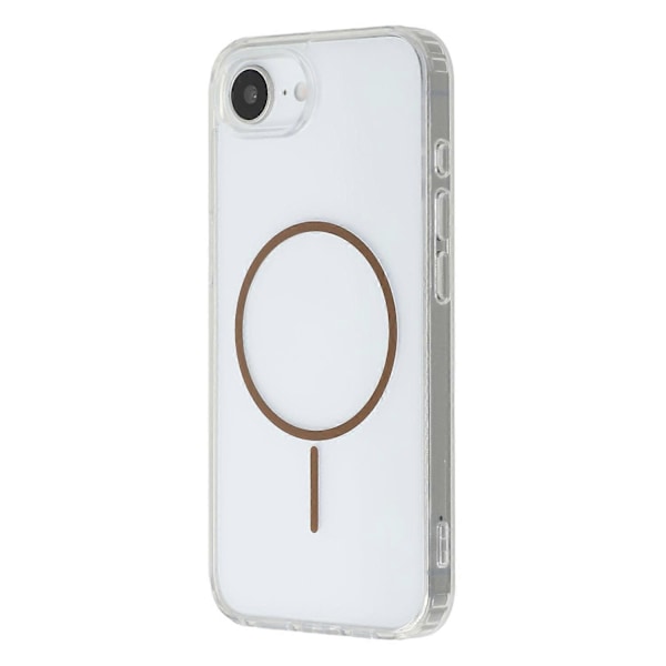 Magnetiskt skal för iPhone 16e Akryl TPU Genomskinligt Telefonskal Multicolor Coffee