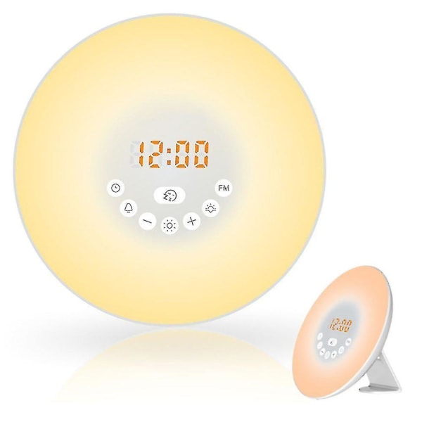 Wake-up Light Alarm Hf3505/01 klocka med soluppgångssimulering - 2 naturliga ljud och radio