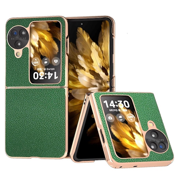 Oppo Find N3 Flip 5G -kotelo aitoa lehmännahkaa, PC-puhelinkuori Multicolor Style C