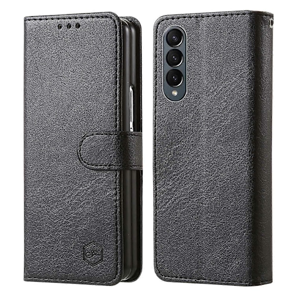 Samsung Galaxy Z Fold4 5G -kotelo PU-nahkaa, iskunkestävä, yksivärinen lompakkokotelo Multicolor Style A