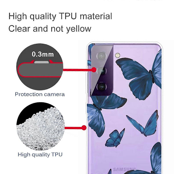 Mönstertryckt TPU-skal för Samsung Galaxy S21 FE