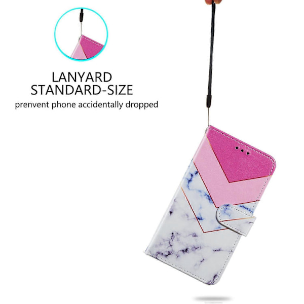 Til Samsung Galaxy A05s 4G Wallet Case PU Læder Mønster Print Telefon Cover Multicolor Style B