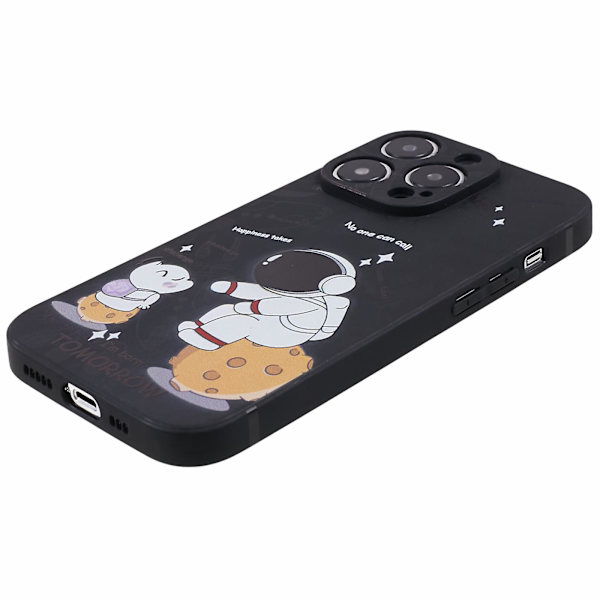 Tpu phone case för Iphone 14 Pro, mönsterutskrift anti-scratch cover Style C