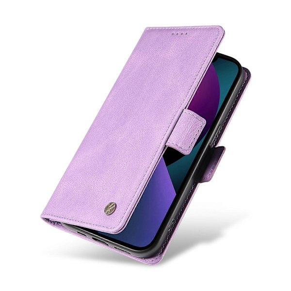 YIKATU YK-005 Skinnkänsla PU Läder Plånboksfodral med Stötsäkert Ställ för iPhone 15 Multicolor Style B
