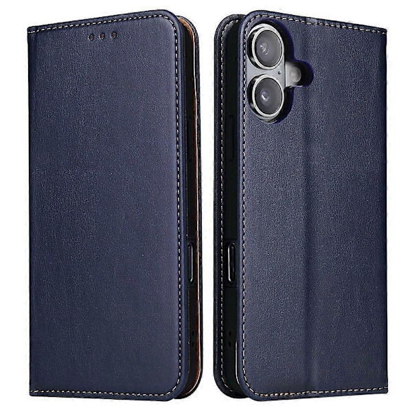 FIERRE SHANN iPhone 16 Plus -kotelo PU-nahkainen kääntöjalustalla varustettu lompakkopuhelinkotelo Multicolor Style B