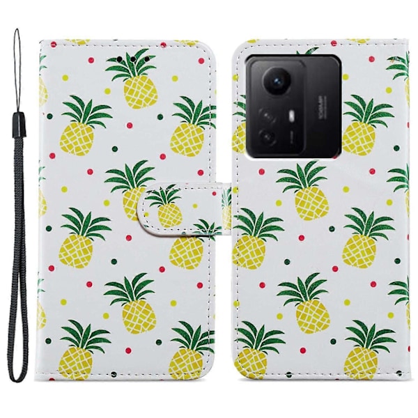 PU Læder Wallet Cover med Mønsterprint og Flip Stand til Xiaomi Redmi Note 12S 4G Multicolor Style M