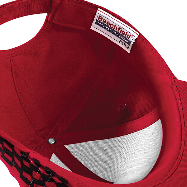 Beechfield Unisex Grand Prix Baseball Cap One Size Klassisk Rød Classic Red One Size