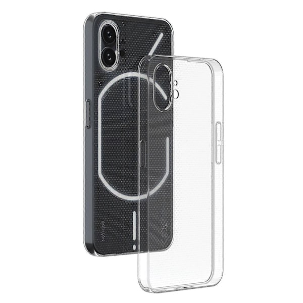 För Nothing phone (1) 5G TPU Telefon Baksida Skal Anti-repa Transparent Mobilskal