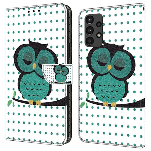 Til Samsung Galaxy A13 5G/A13 4G Etui Beskyttende Læder Flip Telefon Cover Multicolor Style H