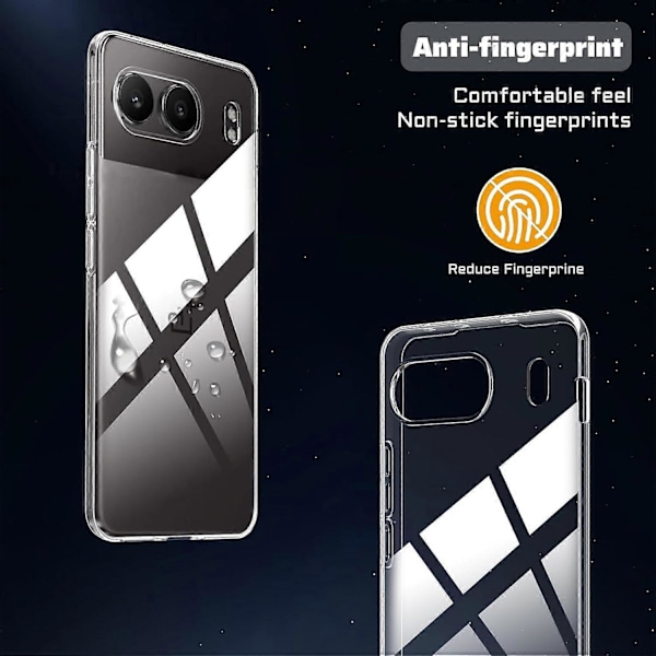 Kirkas TPU-suojakuori OnePlus Nord 4 -puhelimelle naarmuuntumista vastaan + 2.5D kaareva reunainen näytönsuoja
