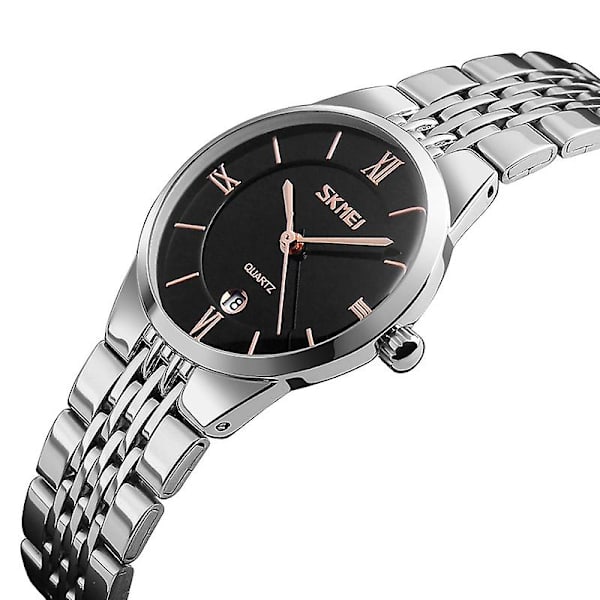 Skmei 9139 vattentät watch för kvinnor (svart guldnål) Not Specified