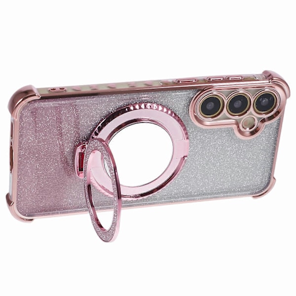 Glitter Gradient Kickstand TPU-telefondeksel til Samsung Galaxy A55 5G Multicolor Style F