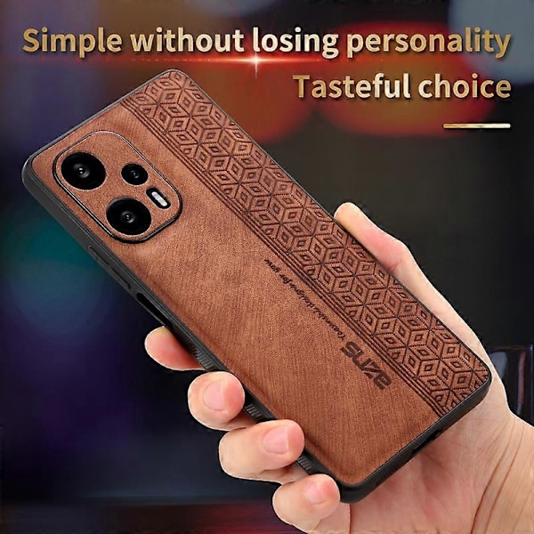 AZNS Puhelinkotelo Xiaomi Redmi Note 12 Turbo/Poco F5 5G:lle, PU-nahka+TPU-painettu puhelinkuori